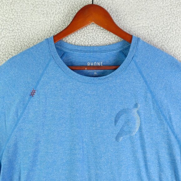 Rhone T Shirt Mens Extra Large Blue Athletic Performance Gym Training - Picture 2 of 8